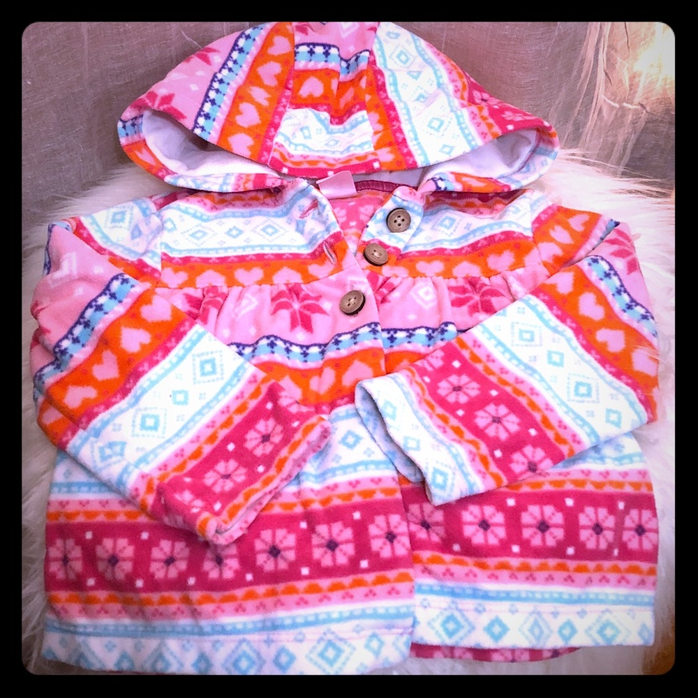 ❄️Carter’s 24m Girls snuggly soft Hoodie Overcoat